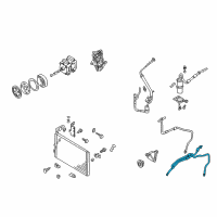 OEM 1999 Nissan Quest Hose Assembly-CONDENSOR To EVAPORATOR Diagram - 92440-7B010