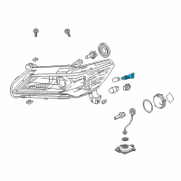 OEM 2014 Acura ILX Socket Diagram - 33303-TX6-A01