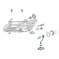 OEM 2015 Acura ILX Igniter, Hid Diagram - 33129-TM8-J01