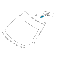 OEM 2019 Infiniti QX80 Inside Mirror Cover Diagram - 96329-6FL0A