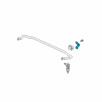 OEM 2016 Chevrolet Equinox Stabilizer Bar Clamp Diagram - 21990363