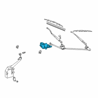 OEM 2002 Toyota MR2 Spyder Wiper Motor Diagram - 85070-17130