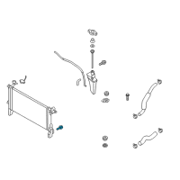 OEM Hyundai Accent Plug-Radiator Drain Diagram - 25318-1D100