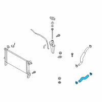 OEM Hyundai Genesis Coupe Hose Assembly-Radiator, Upper Diagram - 25414-2M100