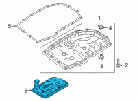 OEM Kia Oil Filter Assembly Diagram - 481492H000