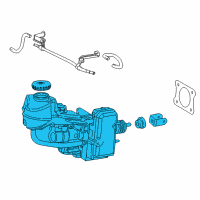 OEM Toyota Master Cylinder Assembly Diagram - 47050-33390