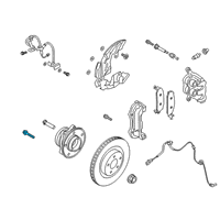 OEM 2001 Ford Taurus Hub Assembly Mount Bolt Diagram - -W719969-S900