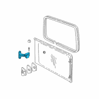 OEM Oldsmobile Latch Asm-Rear Side Door Window *Black Diagram - 10305297