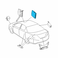 OEM Toyota Camry Control Module Diagram - 89990-06092