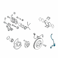 OEM 2022 Kia Rio Sensor Assembly-Front Abs R Diagram - 59830H5000