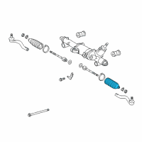 OEM 2015 Lexus GS450h Boot Set, Steering Rack Diagram - 45535-39055