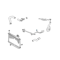 OEM 2003 Toyota Celica Outlet Hose Clamp Diagram - 96135-51300