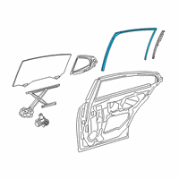 OEM 2020 Lexus ES300h Run, RR Door Glass Diagram - 68142-06230