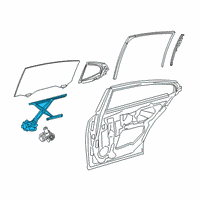 OEM 2019 Lexus ES300h Regulator Sub-Assembly Diagram - 69801-06190