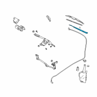 OEM 2000 Pontiac Sunfire Wiper Arm Diagram - 22711471