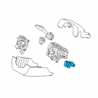 OEM Lincoln Nautilus Wiper Switch Diagram - JL7Z-17A553-AB