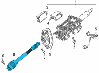 OEM 2022 Chevrolet Corvette Intermed Shaft Diagram - 84789279