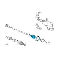 OEM Honda Accord Boot Set, Outboard Diagram - 44018-SDA-A02