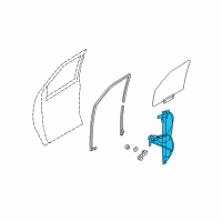 OEM 2005 Ford E-150 Club Wagon Window Regulator Diagram - 6C2Z-1523201-BA