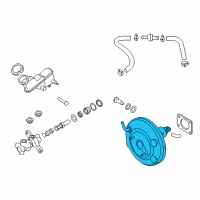 OEM 2015 Hyundai Accent Booster Assembly-Brake Diagram - 59110-1R000