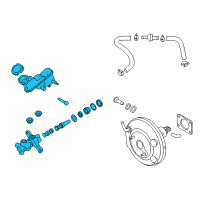 OEM 2014 Hyundai Accent Cylinder Assembly-Brake Master Diagram - 58510-1R200