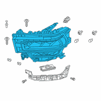 OEM 2019 Ram 2500 Headlamp Diagram - 68360179AC