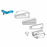 OEM Toyota Tacoma Air Hose Diagram - 17882-0P010