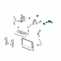 OEM Buick Housing Asm-Engine Coolant Thermostat Diagram - 12597257