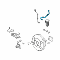 OEM 2018 Hyundai Tucson Hose Assembly-Brake Booster Vacuum Diagram - 59130-D3150