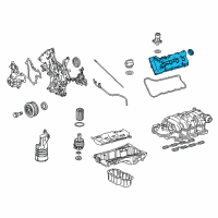 OEM 2016 Toyota Sequoia Valve Cover Diagram - 11201-0S011