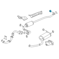 OEM 2019 Acura TLX Rubber, Exhaust Mounting Diagram - 18215-TF0-911