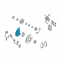 OEM 1999 Nissan Frontier Plate-BAFFLE Diagram - 41160-2S601