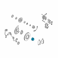 OEM 2003 Nissan Frontier Hub Assembly, Free Running Diagram - 40260-8B400