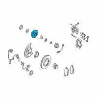 OEM 1998 Nissan Frontier Hub ASY Road Wheel Diagram - 40202-2S625