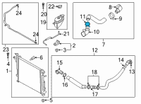 OEM 2022 Hyundai Santa Fe Clamp-Hose Diagram - 14722-43006-S