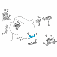 OEM 2022 Toyota Corolla Stay Bracket Diagram - 12318-F2010