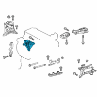 OEM Lexus UX250h Bracket, Engine MOUN Diagram - 12315-24010