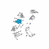 OEM 2002 Jeep Grand Cherokee Bracket-Engine Mount Diagram - 52058930AB