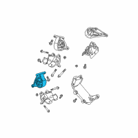 OEM 2001 Jeep Grand Cherokee INSULATOR-Engine Mount Diagram - 52058937AC