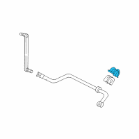 OEM 2007 Ford Mustang Stabilizer Bar Retainer Diagram - 4R3Z-5486-AA
