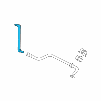 OEM Mercury Monterey Stabilizer Link Diagram - 6F2Z-5K483-A