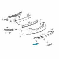 OEM 2018 Chevrolet Malibu Reflector Diagram - 23174490