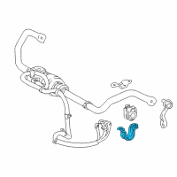 OEM Lexus LS500 Bracket, STABILIZER Diagram - 48824-50070