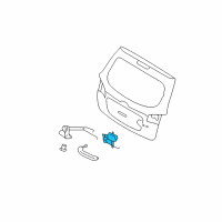 OEM 2008 Hyundai Santa Fe Tailgate Actuator Diagram - 95750-2B000