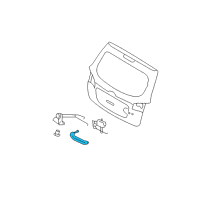 OEM 2012 Hyundai Santa Fe Handle Assembly-Tail Gate Outside Diagram - 81260-2B000