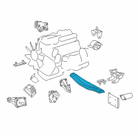 OEM 2004 Dodge Sprinter 3500 Support-Engine Diagram - 5104036AA