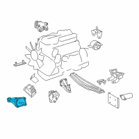 OEM Dodge Sprinter 2500 Support-Engine Diagram - 5103988AA