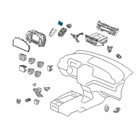 OEM 2019 Honda Odyssey Switch Assembly, Driver Side Heated Seat &Fan Seat Diagram - 35650-THR-A51