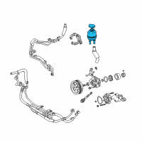 OEM Lexus SC430 Reservoir Assy, Vane Pump Oil Diagram - 44360-22170