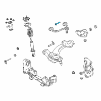 OEM 2009 Ford Crown Victoria Upper Control Arm Bolt Diagram - 6W1Z-3A358-AB